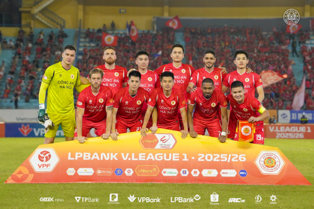 ĐÁ SỚM VÒNG 6 V-LEAGUE 2025/26: CLB CÔNG AN HÀ NỘI KHẲNG ĐỊNH SỨC MẠNH VỚI CHIẾN THẮNG TRƯỚC HẢI PHÒNG